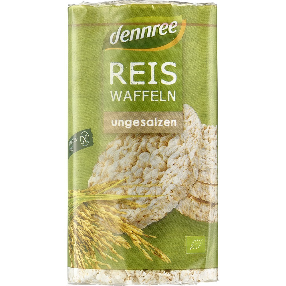 Dennree Rondele din orez expandat fara sare 100g